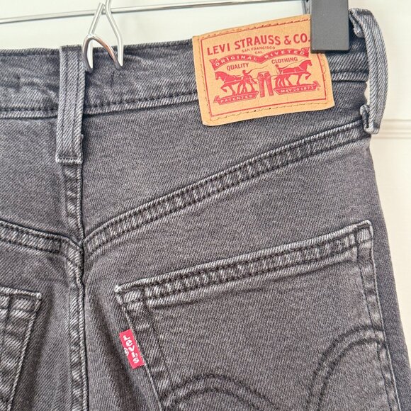 Levi's Ribcage Straight Ankle Women's Jeans I Black I Size 27 - Picture 1 of 5